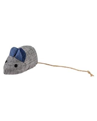 Hracka DUVO+ Eco navy myš s catnipom pre macku, 8,5x4,5x6cm