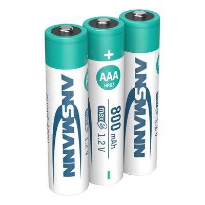 Baterka ANSMANN AKKU nabíjacia AAA (3ks) 1.2V 800mAh NiMH (HR03), pre bezdrôtové telefóny (DECT)