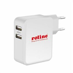 Nabíjačka USB 230V 2port, 4,8A 24W biela priamo do zásuvky