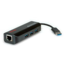 Redukcia z USB 3.0 na Gigabit Ethernet + Hub 3xUSB3.0