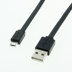 Kábel USB 2.0 A/MICRO-B 1m, čierny