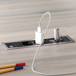 Power Frame rámik 3 pozície RAL9005 čierny