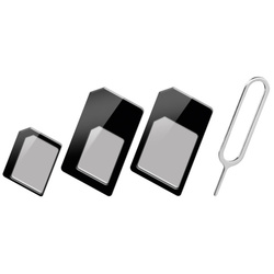 Adaptér pre SIM karty Set 3in1 (Micro/Nano) aj pre iPhone5 s PINom