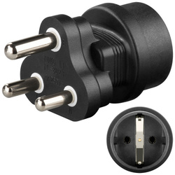Adaptér cestovný CEE7 -> Južná Afrika, India