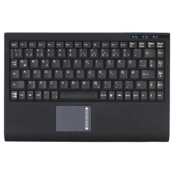 Klávesnica Keysonic USB,Touchpad,čierna, ACK540U+ UK Layout
