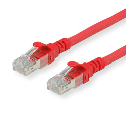 S/FTP (PiMF) Patchkábel LSOH 3m cat.6a, červený, Cu, Component Level 2813