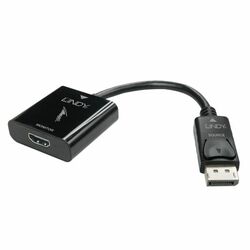 Adaptér DisplayPort/HDMI M/F 15cm, v1.2, UHD 4K 60Hz, aktívny