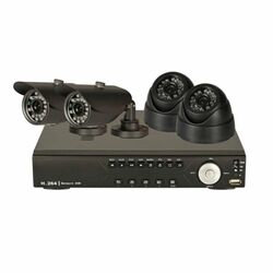 DVR KIT 8-channel, H.264, 4x externé kamery, D/N, 800TVL
