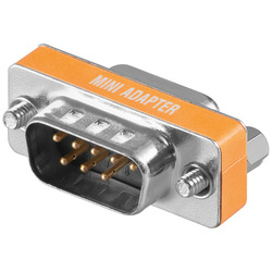 Redukcia mini DB9 M/F - RS232 NULLMODEM/Krížená