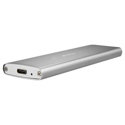 Adaptér USB 3.1 Typ C na M.2 (B-key) SSD Externý ( s konektorom USB 3.1 C), strieborný