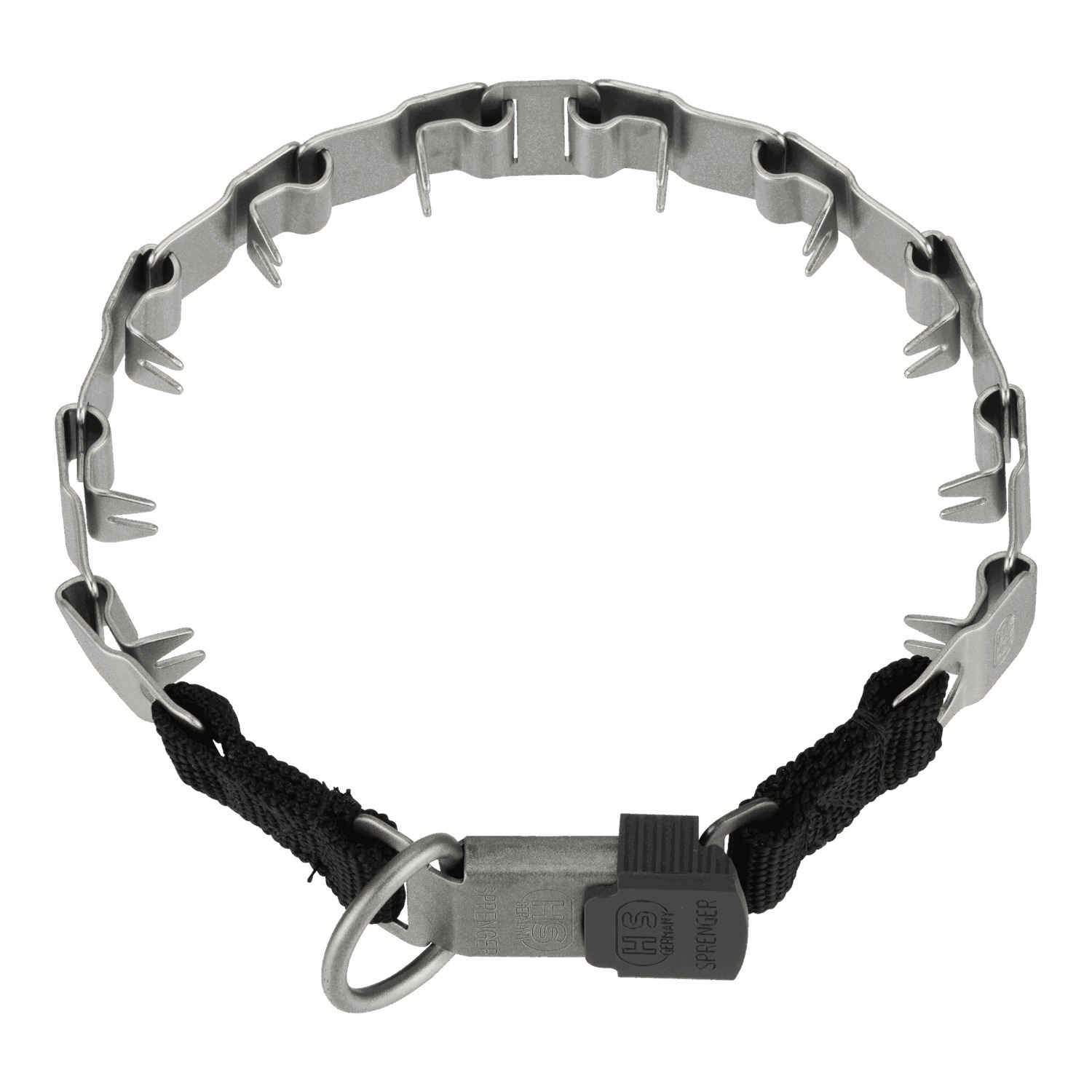 HS Obojok ostnatý Neck-Tech Sport, 2cm/60cm, nerezová oceľ, matný, ClicLock