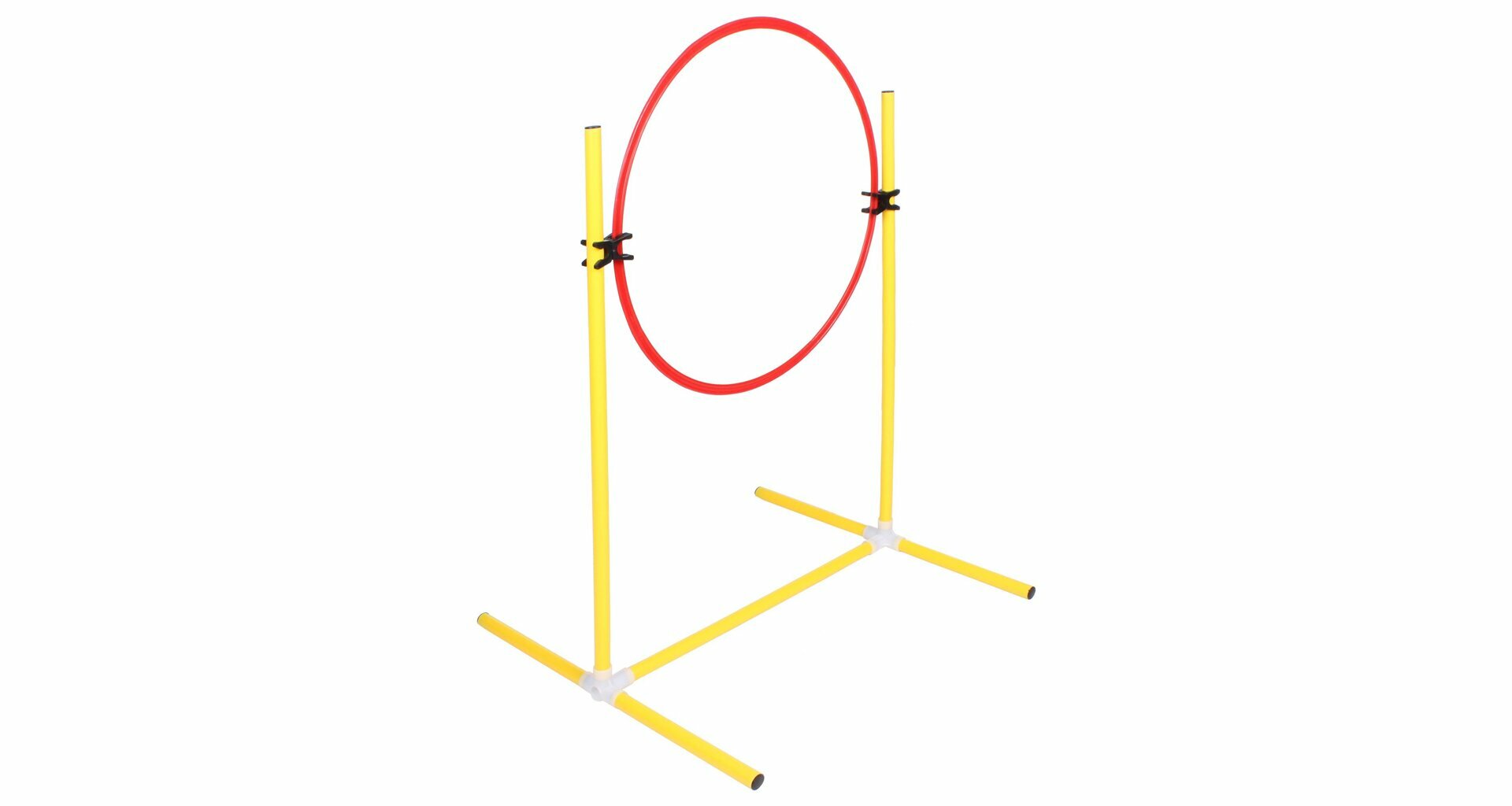 Agility prekážka KRUH JUMP CIRCLE, pre menšie a stredne veľké psy, 100/60/15cm, odolný plast, žltá