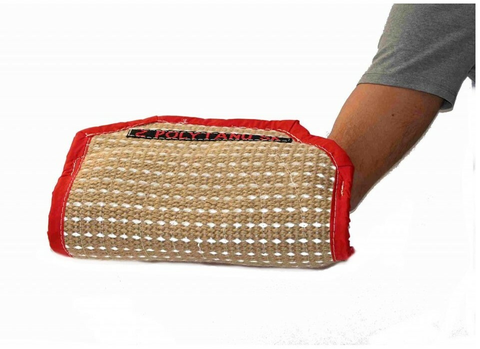 Rukáv DVOJRÚČKA, 2 rúčky a polstrované madlo na ruku, skrátený, juta