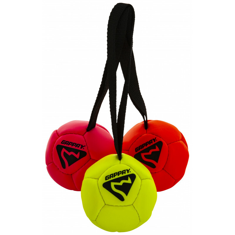 GAPPAY Lopta "futbalová" s priemerom 8cm, s uškom, ekokoža, rôzne farby