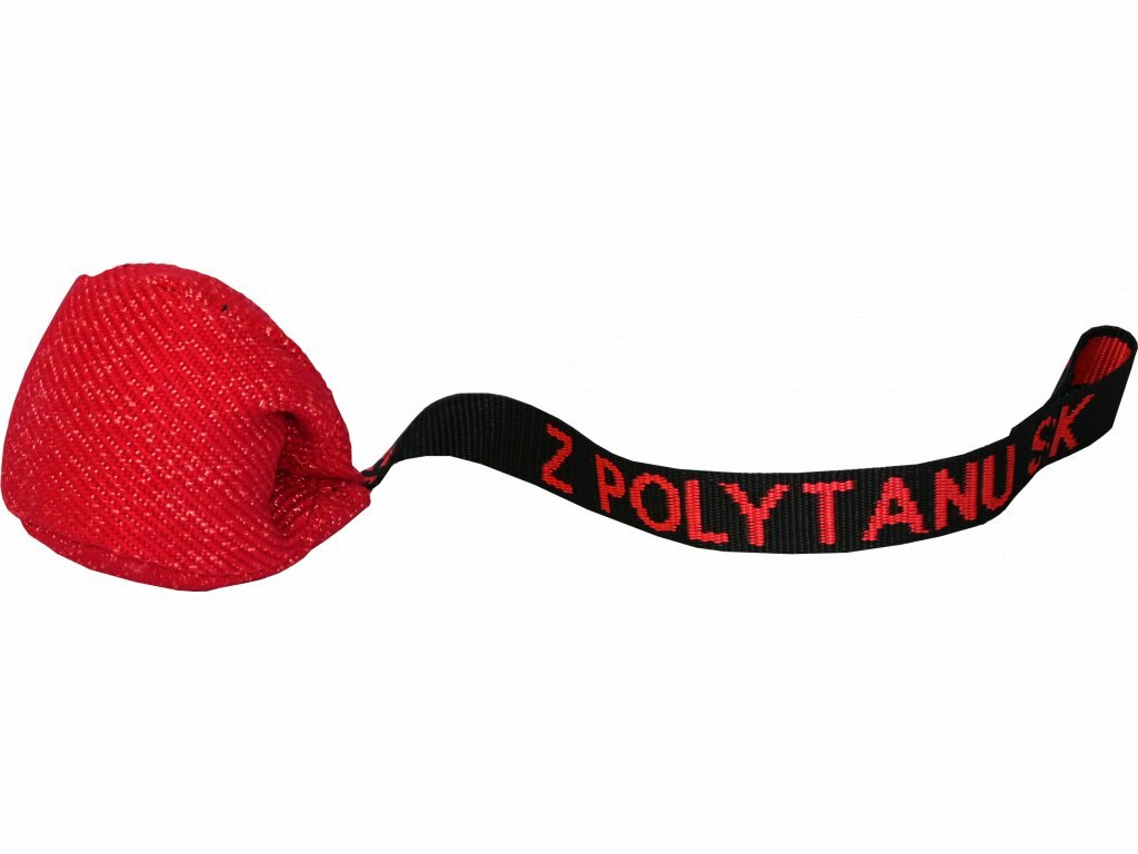 Lopta GRANÁT s dlhým popruhom zakončeným slučkou, ringová