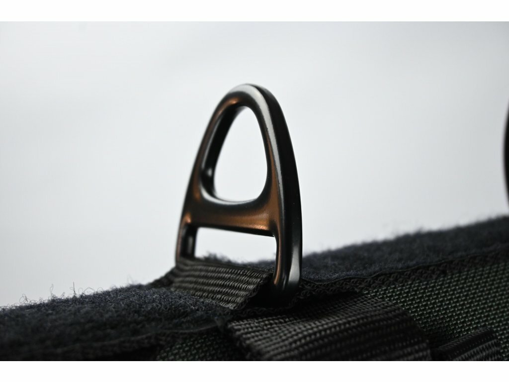 Postroj zlaňovací SPARTAN COBRA, 2 rúčky, posltrovaný, cordura, veľký, červená