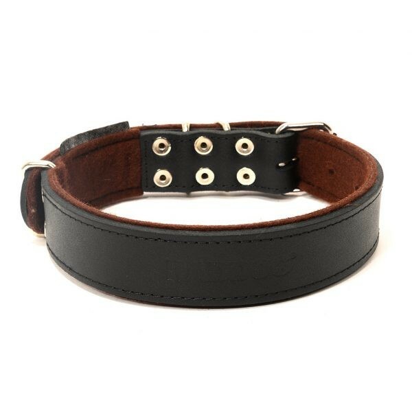 RADDOG | Obojok kožený, 4cm/42-62cm, veľký, pre veľké a obrie plemená