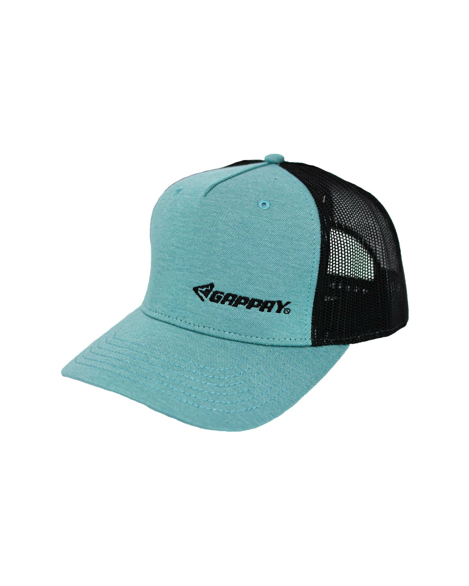 Šiltovka čierna s logom GAPPAY, so sieťkou, mentolová+čierna