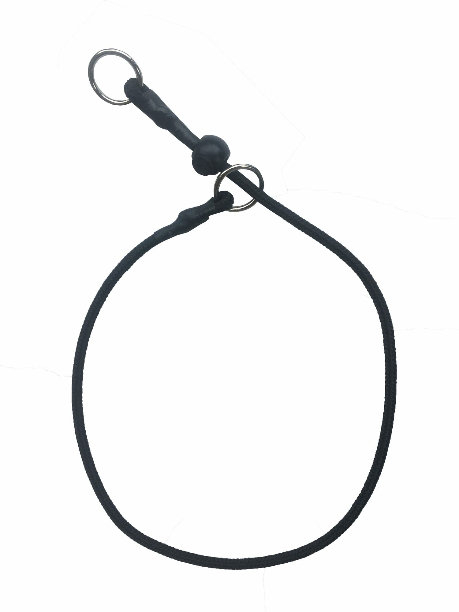 Korekčná šnúrka na výcvik 6mm/30cm, nylon, čierna