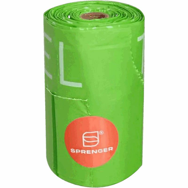 HS Sáčky na exprementy, kompostovateľné 100% plastic free (8 roliek á 15 sáčkov)