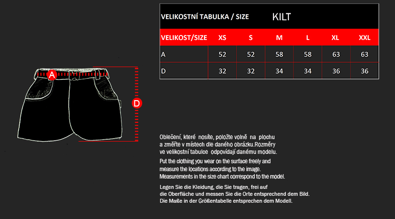 Výcviková sukňa KILT, s kapsami na zapínanie, ružová, XS-S