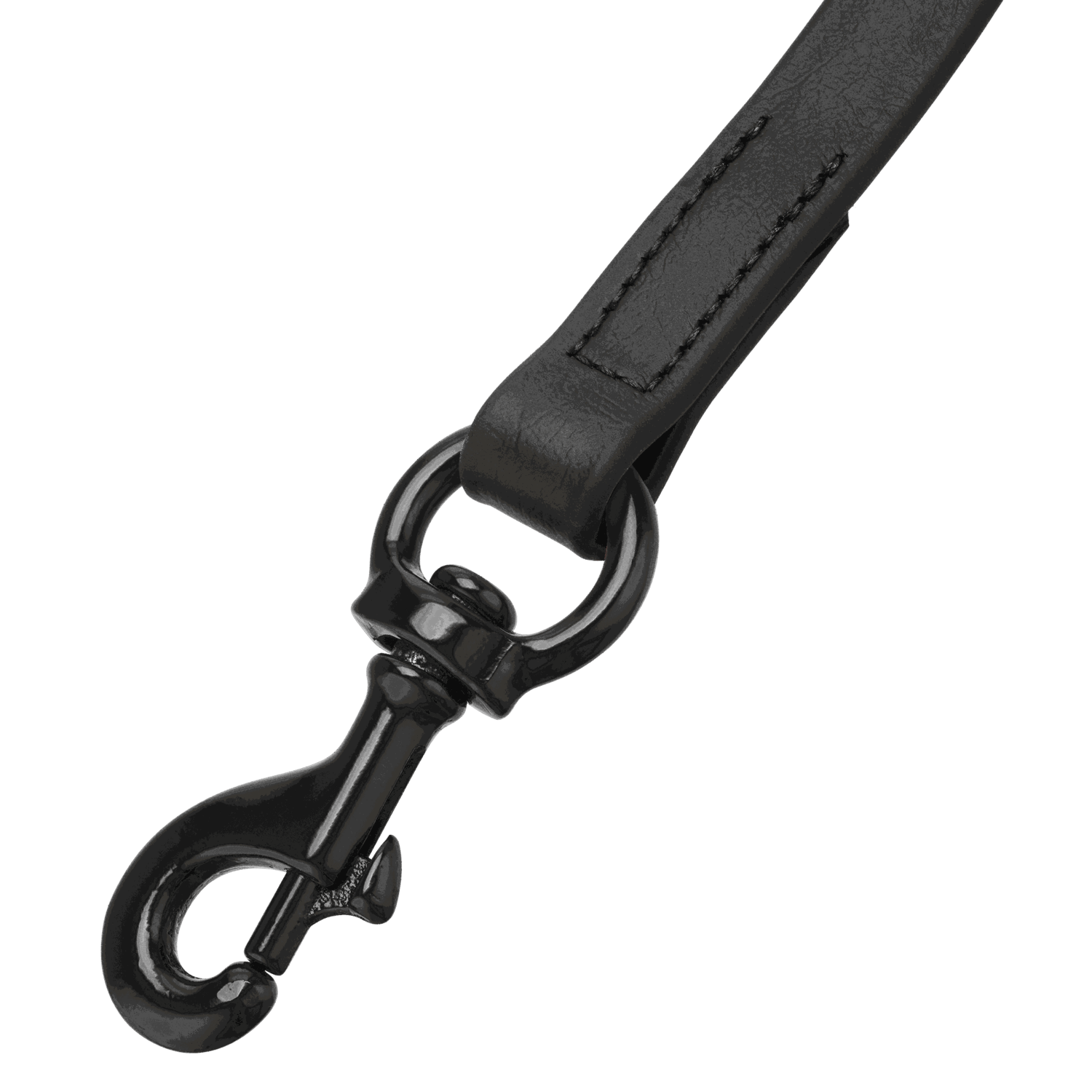 HS Vodítko SHORT čierne BIOTHANE