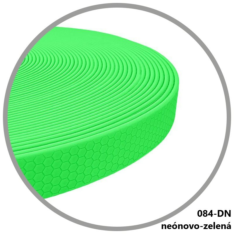 Obojok HEXA, 2.5cm/46-61cm, vodeodolný, neónová zelená
