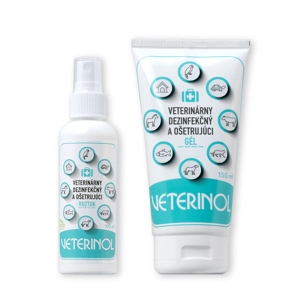 VETERINOL cestovný set 02: sprej + gél