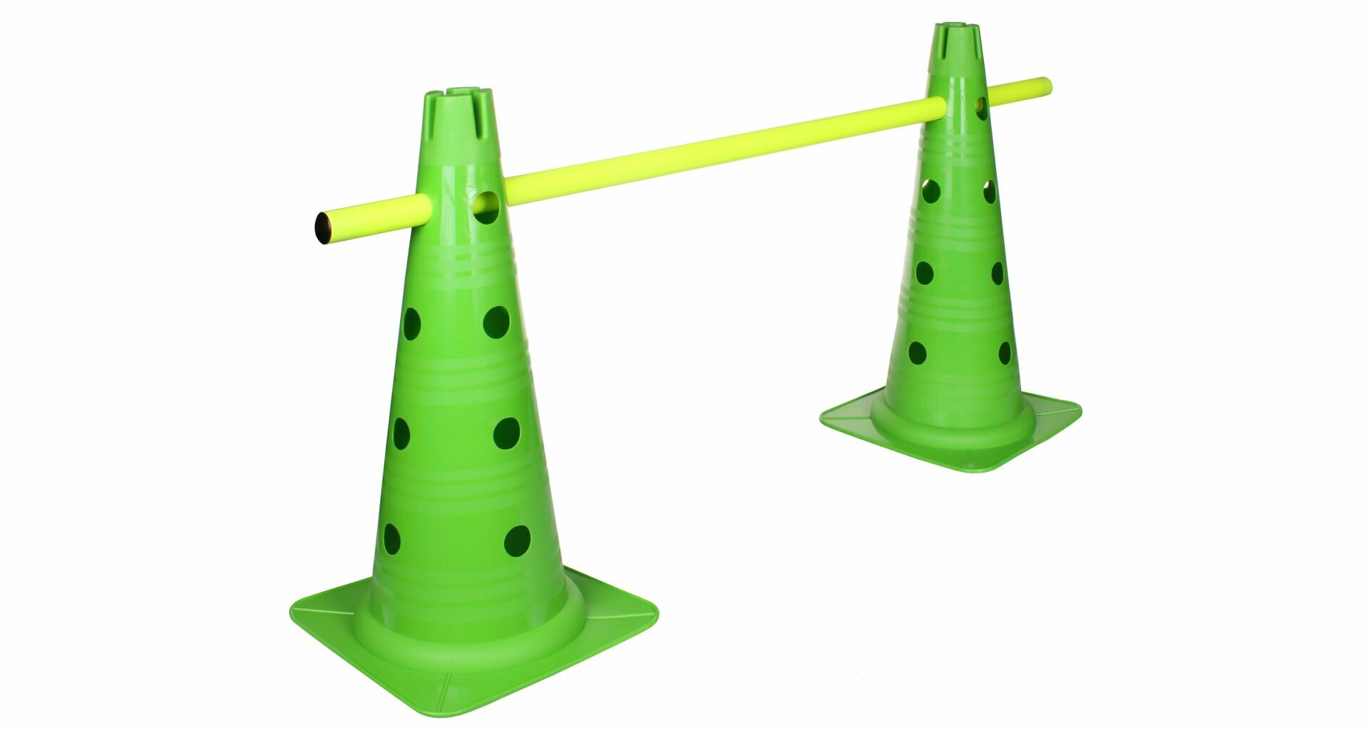 Kužeľ VARIO s otvormi, s výškou 46cm, plast, zelený