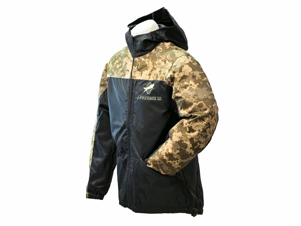 Z POLYTANU SK | Vetrovka FASHION s kapucňou, čierna, XXL