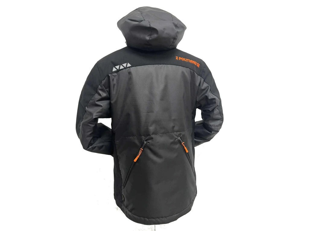 Vetrovka ORCAN WINTER PROs kapucňou, zateplená, čierna, XXXL