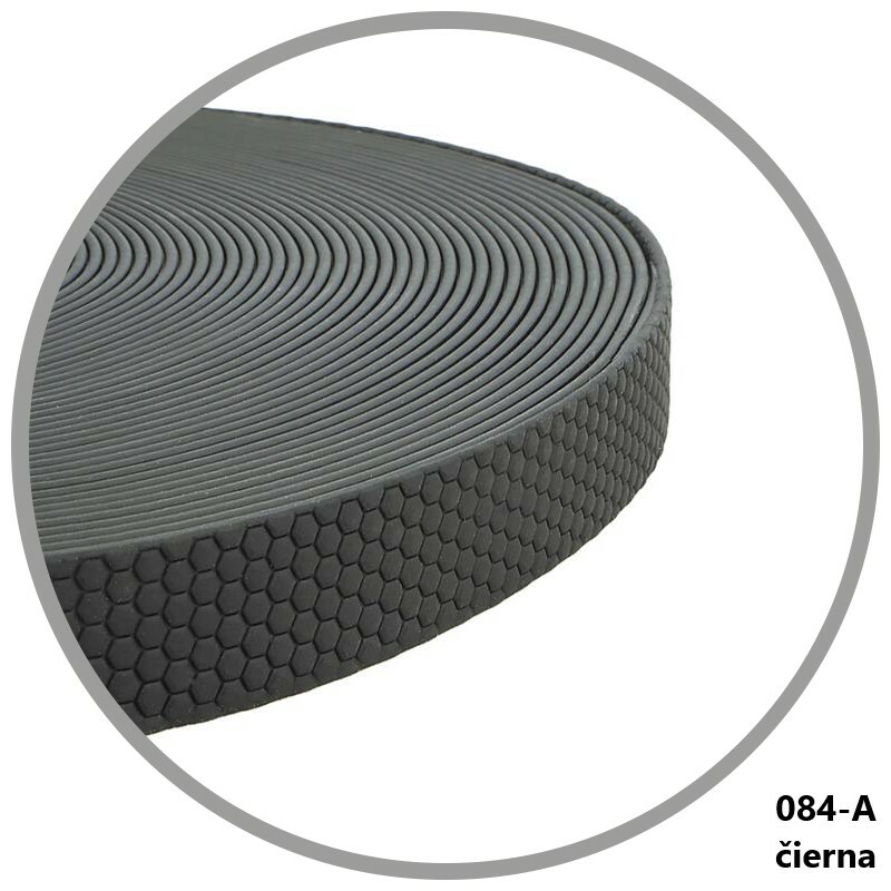 Obojok HEXA, 2.5cm/46-61cm, vodeodolný, čierna