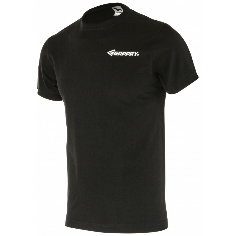 Tričko s krátkym rukávom s logom GAPPAY, unisex, čierne, XXL