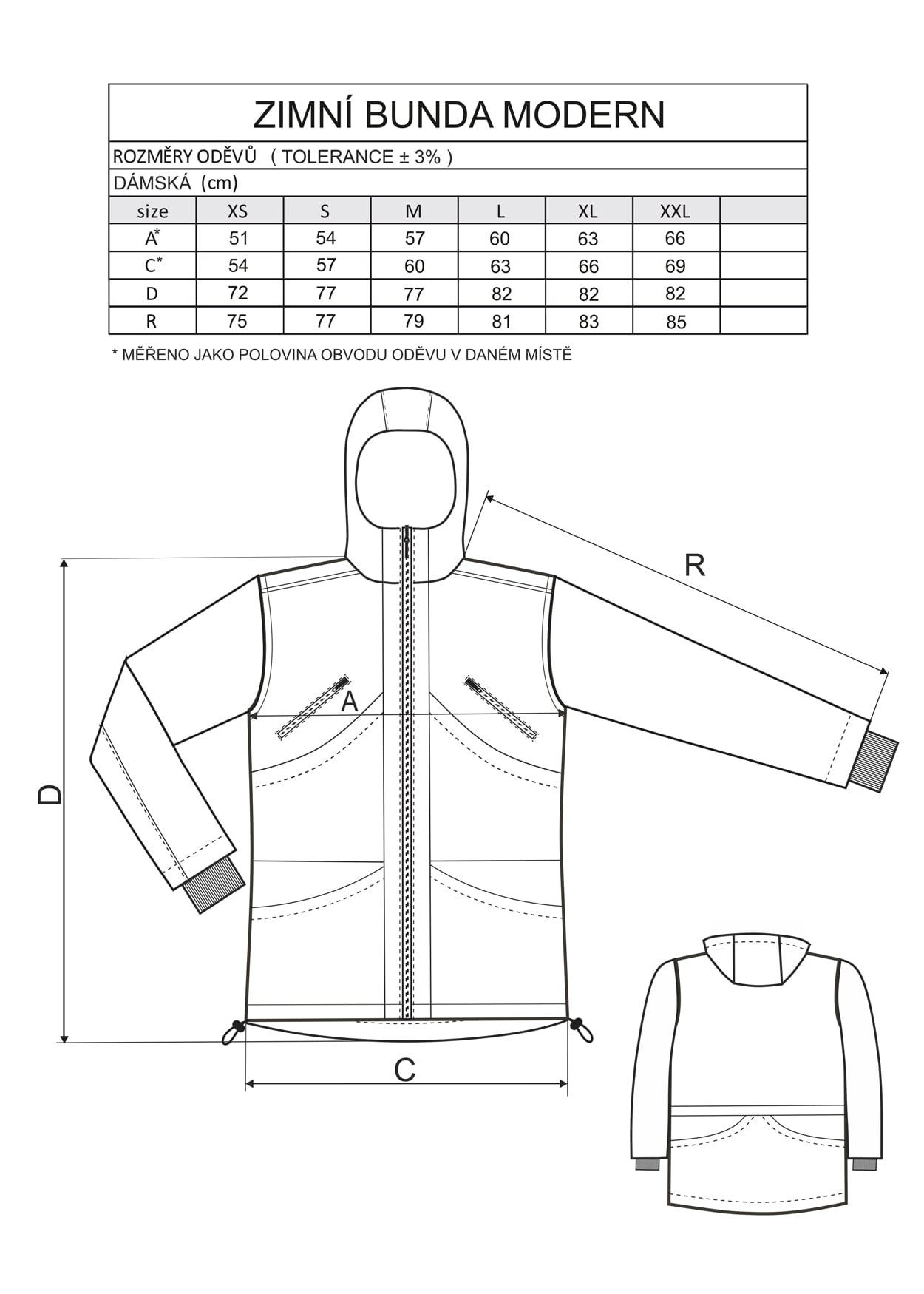 GAPPAY Vetrovka MODERN-THERM s kapucňou, dámska, zateplená, malinová, XS
