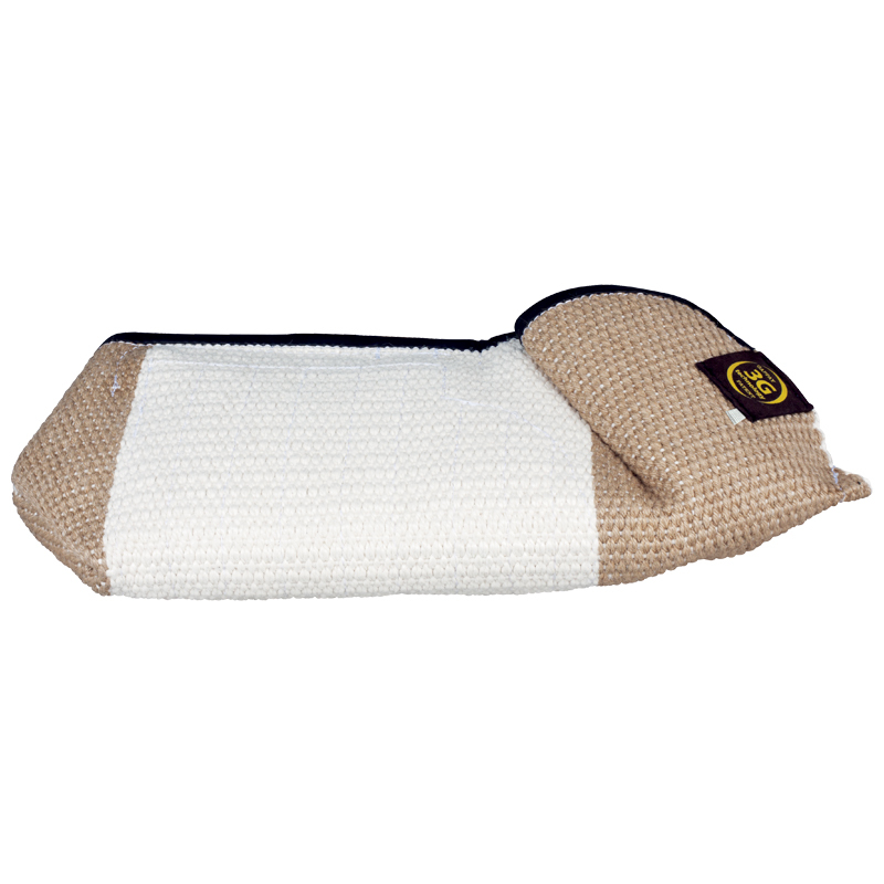 Rukáv FOX, 2 rúčky, mäkký, skrátený, juta 3G, biely