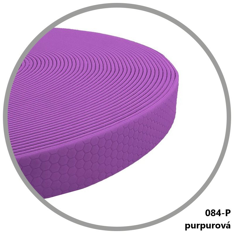 Vodítko HEXA, s uškom, 20mm/150cm, chrómová karabína, prešité, popruh, fialová