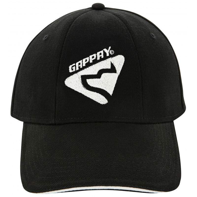 GAPPAY Šiltovka čierna s logom GAPPAY, čierna+ružová