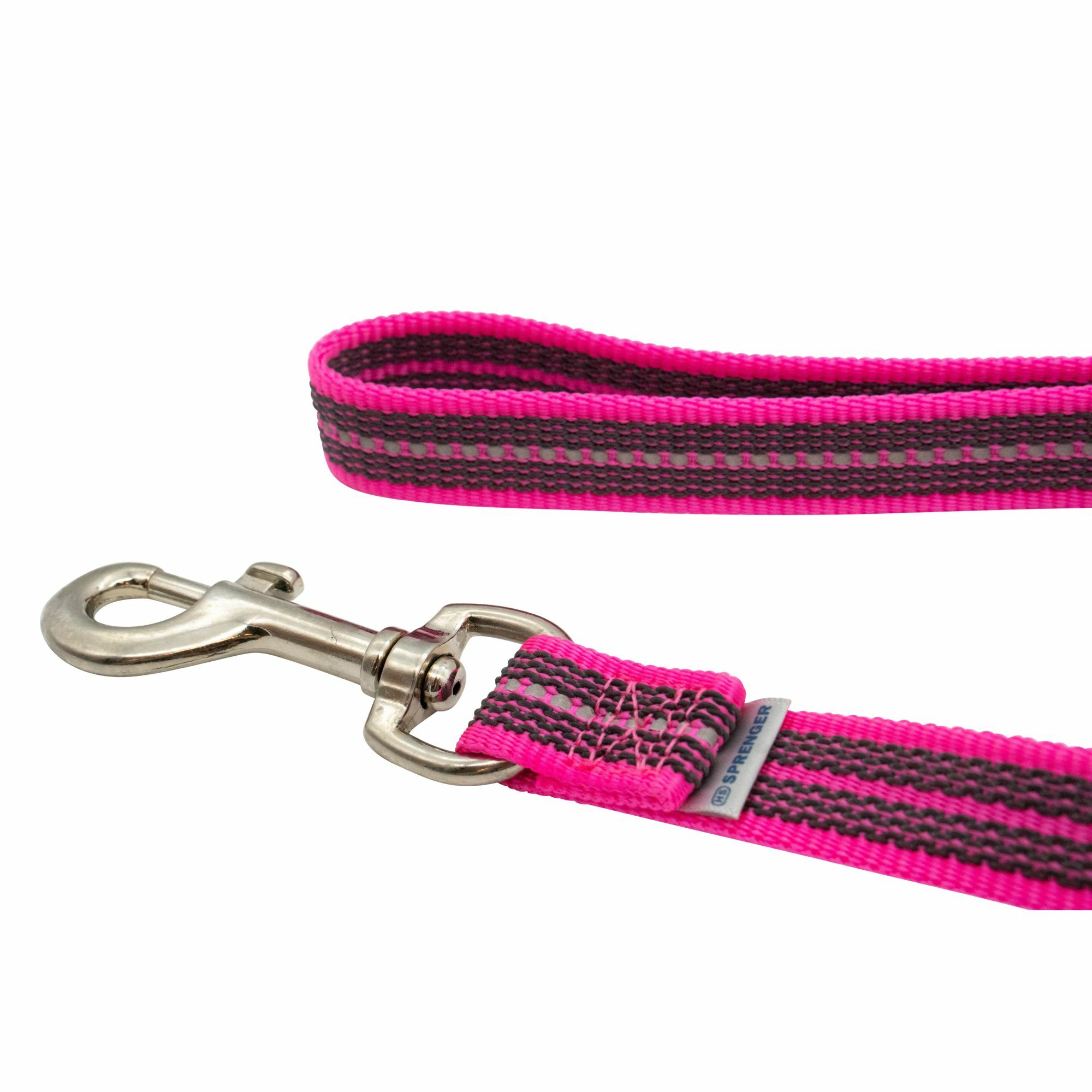 HS Vodítko pogumované s uškom, 19mm/200cm, ružové