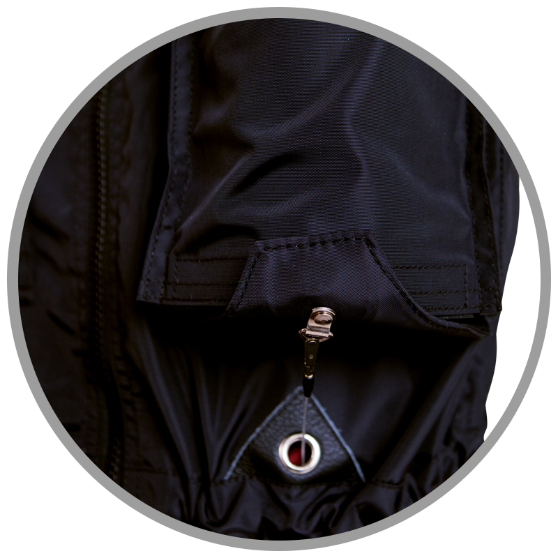 Vesta PROFI bez kapucne, s vypúšťacím systémom FONTANA, čierna XS