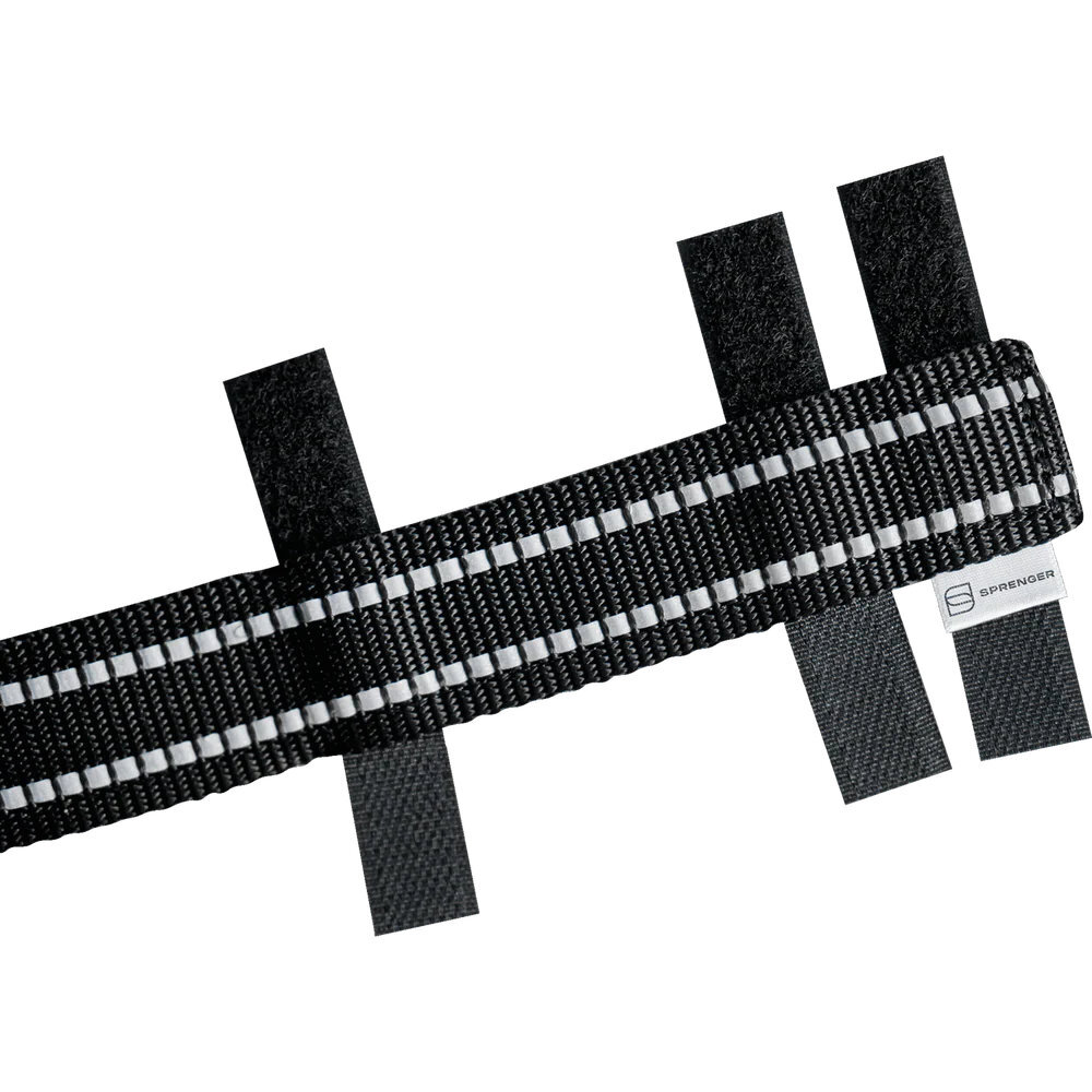 HS Sprenger | Kryt na ostnatý obojok ULTRA-PLUS, 2.5cm/29.5cm, čierna reflexná