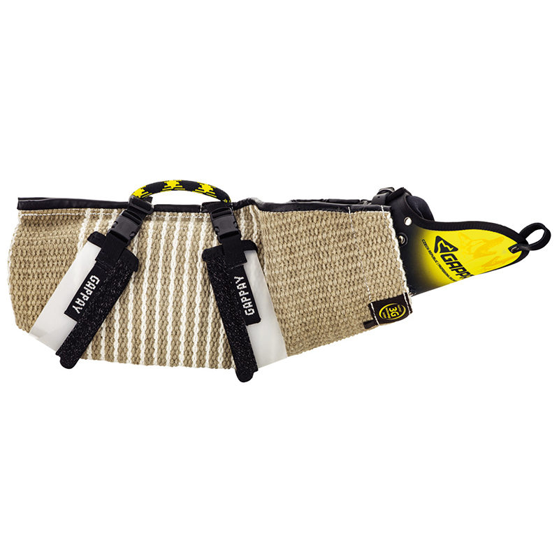 Vymedzovač záhryzu na rukáv, ringová látka a plast