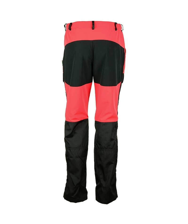 D4M | Nohavice DOUBLE, vodeodolné, softshell, čierna+sivá, XS