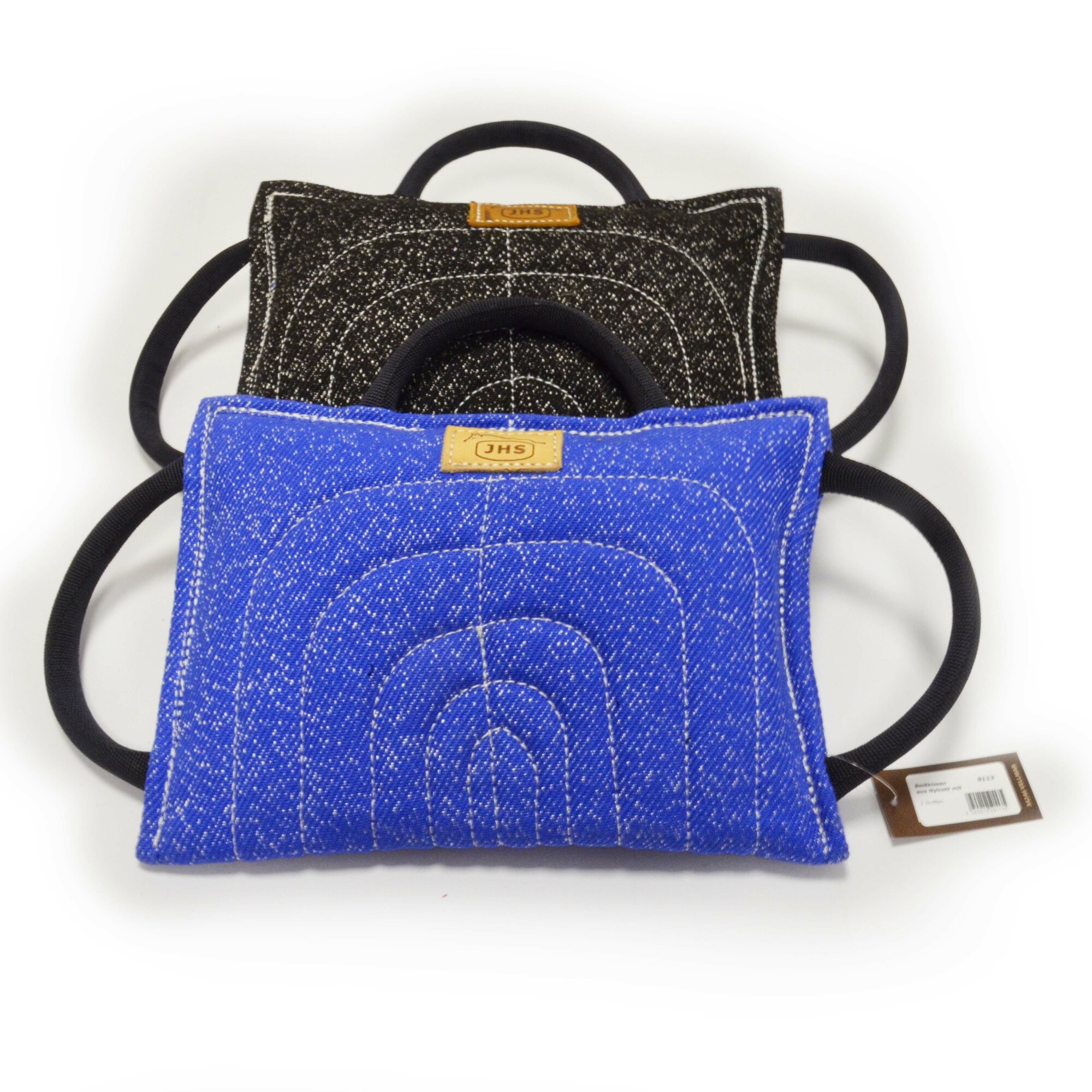 Klin poduška, 3 rúčky, ringová, modrý