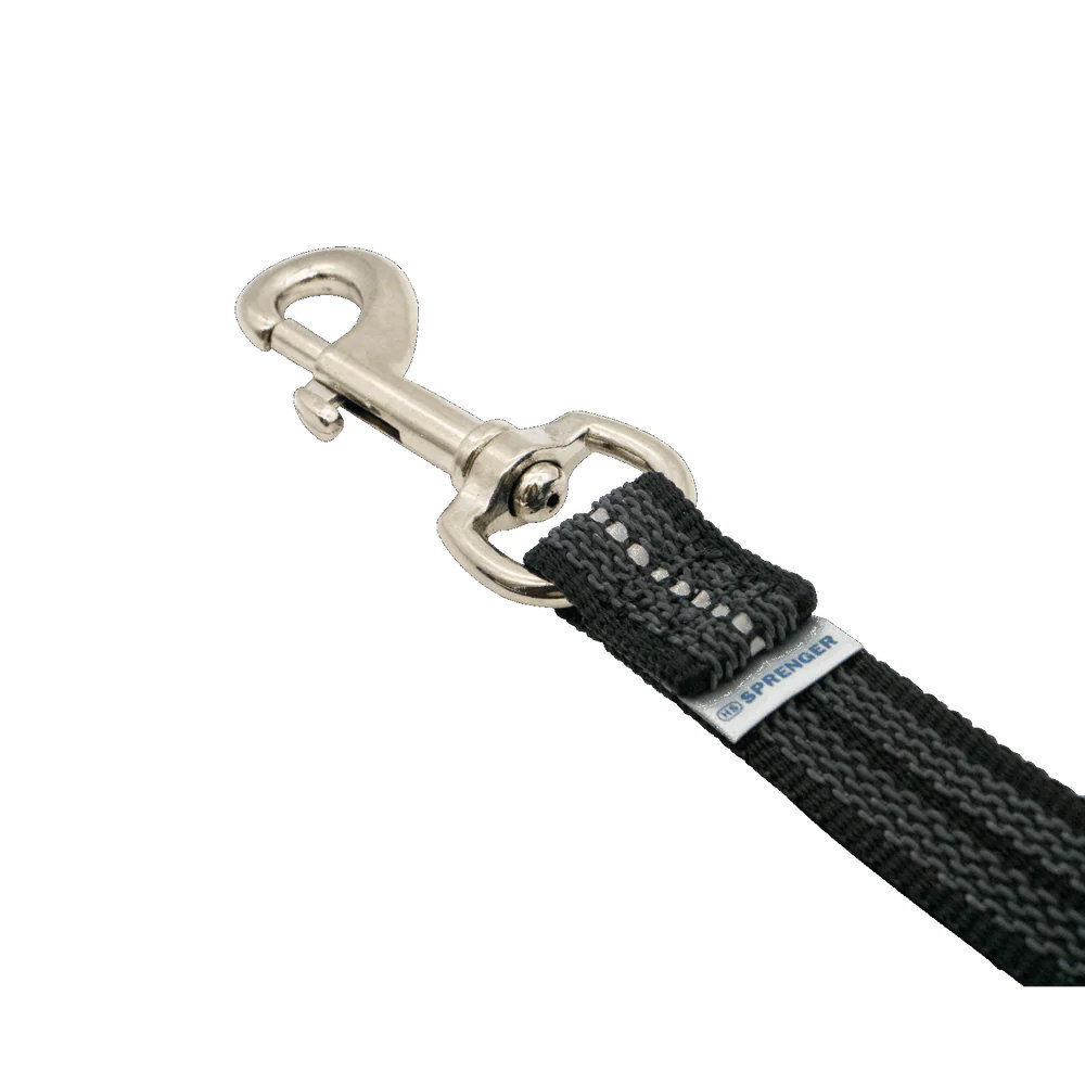 HS Sprenger | Vodítko pogumované bez uška, 19mm/100cm, čierne
