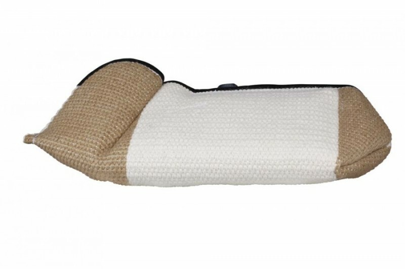 Rukáv FOX, 2 rúčky, tvrdý, skrátený, juta 3G, biely