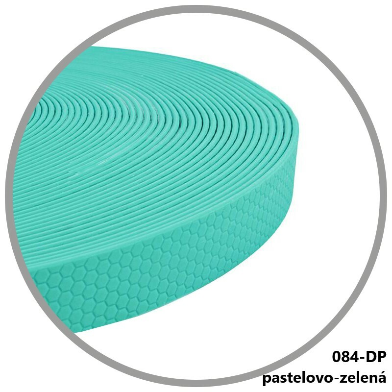 Vodítko HEXA, s uškom, 20mm/150cm, chrómová karabína, prešité, popruh, pastelová zelená