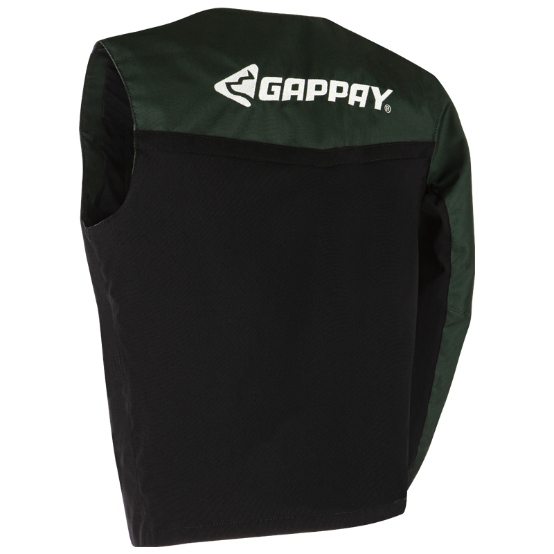 Vesta UNIVERZAL figurantská, bez kapucňe, prišitý rukáv, hydrofóbna úprava, cordura, khaki-čierna, X