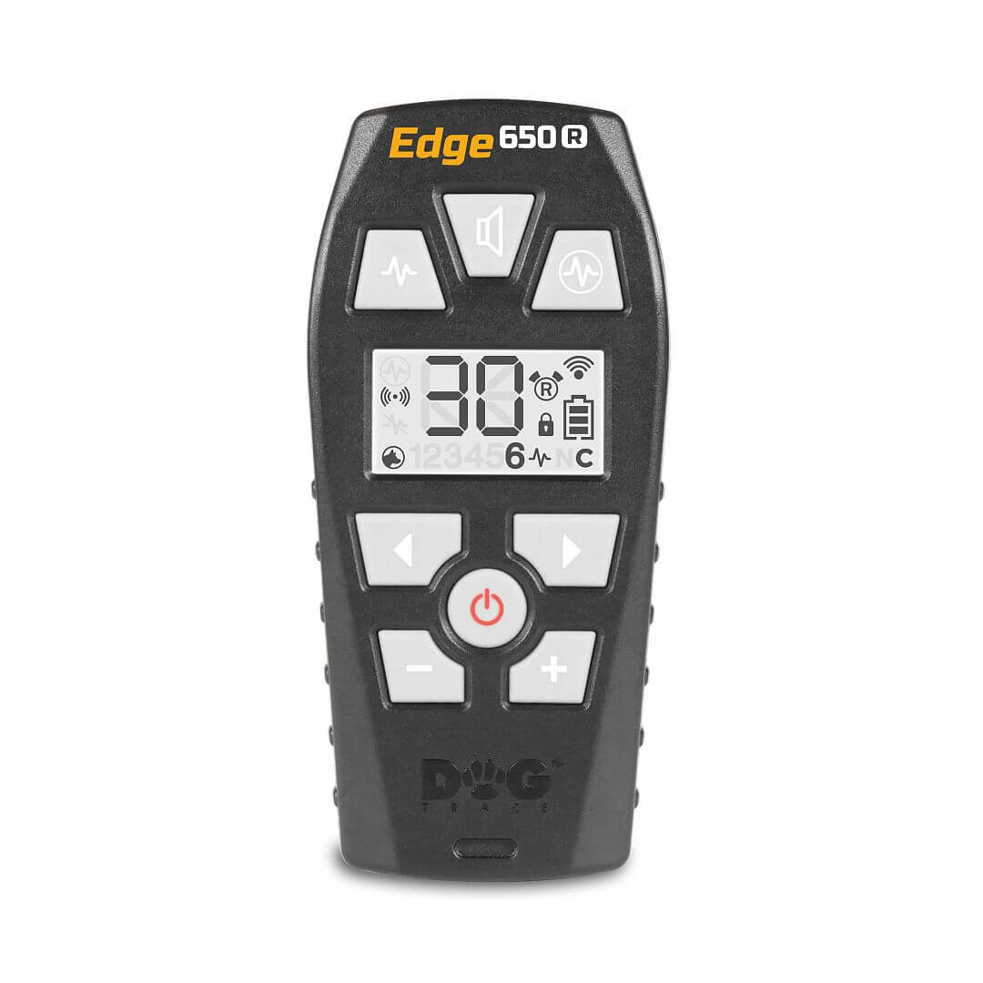 Elektronický obojok EDGE 650R, stredné a väčšie plemená, 2.5cm/max 75cm, čierny, s ovládačom na prst