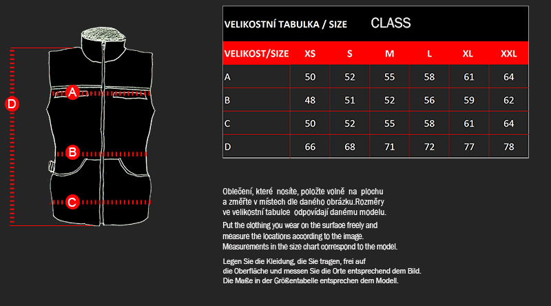 D4M | Vesta CLASS bez kapucne, vysoko gramážová podšívka, čiastočne nepremokavá, čierna+sivá reflexná XXL