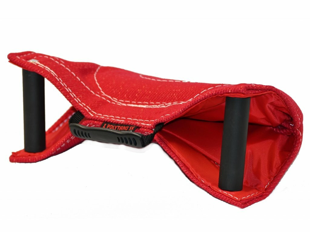 Klin - motýlik, 2 rúčky a putko, pre mladých psov, stredne tvrdý, ringový, rôzne farby